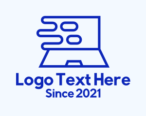 Computer Shop - Fast Digital Laptop logo design