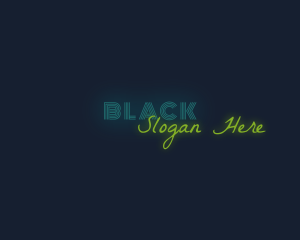 Neon Bar Wordmark Logo