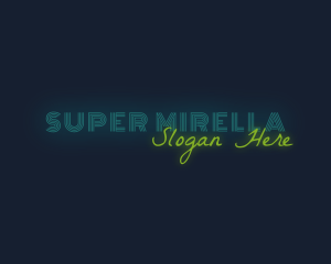 Neon Bar Wordmark Logo