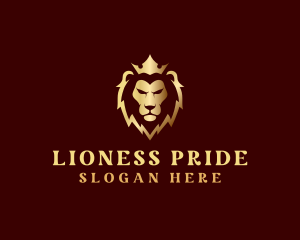 Lion Luxury Crown Finance logo design