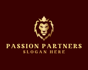 Lion Luxury Crown Finance logo design