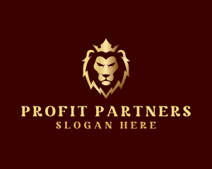 Lion Luxury Crown Finance logo design