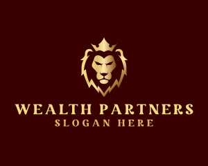 Lion Luxury Crown Finance logo design