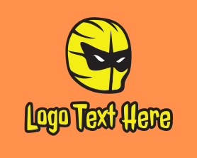 Superhero - Yellow Superhero Mask logo design