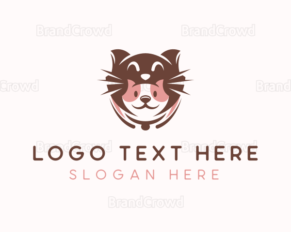 Cat Puppy Pet Care Logo