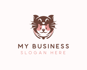 Cat Puppy Pet Care Logo