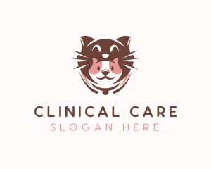 Cat Puppy Pet Care logo design