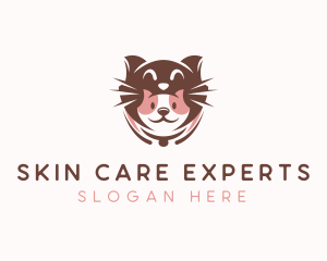 Cat Puppy Pet Care logo design