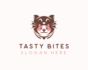 Cat Puppy Pet Care logo design