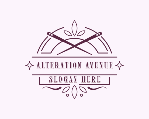 Needle Seamstress Alteration logo design