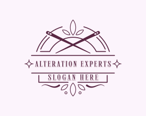 Needle Seamstress Alteration logo design