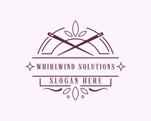 Needle Seamstress Alteration logo design