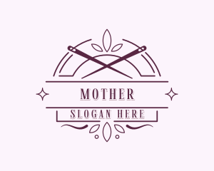 Knitter - Needle Seamstress Alteration logo design