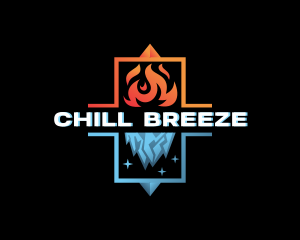 Cooling - Cooling Ice Fire logo design