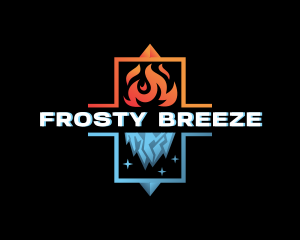 Cooling - Cooling Ice Fire logo design