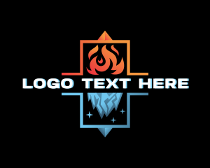 Cooling Ice Fire Logo