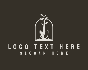 Dig - Landscaping Shovel Plant logo design