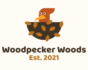 Wildlife Woodpecker Nest logo design