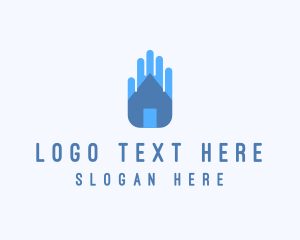Hygienic - Home Safe Hand logo design