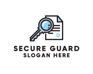 Security - Secure Key File Document logo design