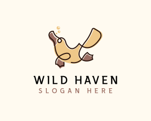 Wildlife Animal Platypus logo design