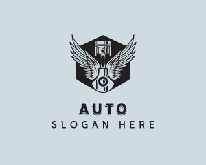 Restoration - Automotive Piston Wings logo design