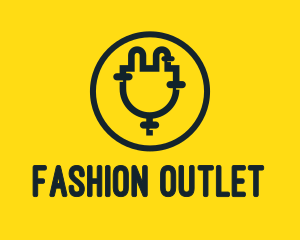 Outlet - Electrical Plug Outlet logo design