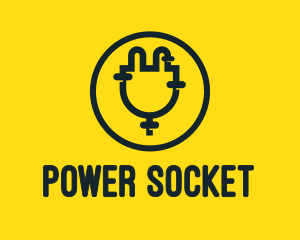 Socket - Electrical Plug Outlet logo design