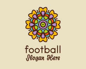 Bohemian - Flower Meditation Decor logo design
