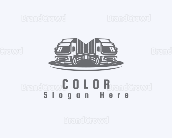 Big Cargo Truck Logistics Logo