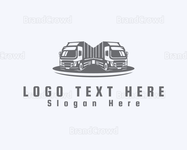 Big Cargo Truck Logistics Logo