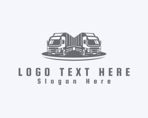 Moving Truck - Big Cargo Truck Logistics logo design