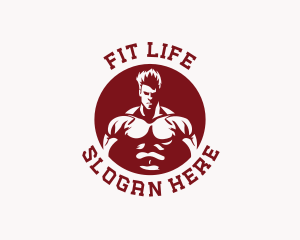 Strong Man Fitness logo design