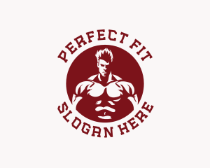 Strong Man Fitness logo design