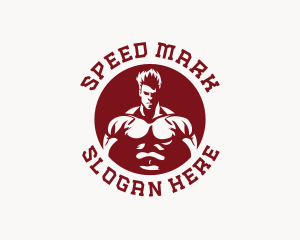 Strong Man Fitness logo design