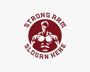 Strong Man Fitness logo design