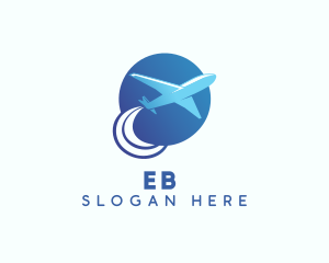 Tourism - Airplane Flight Aviation logo design