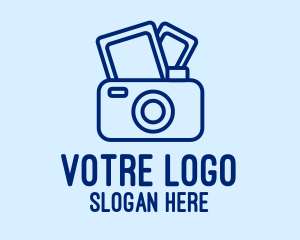 Camera Filter - Blue Film Camera logo design