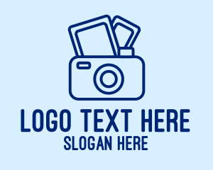 Gadget Store - Blue Film Camera logo design