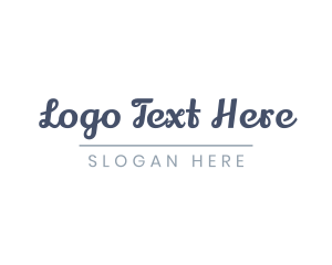Soft Color - Underline Cursive Wordmark logo design