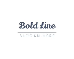 Underline - Underline Cursive Wordmark logo design