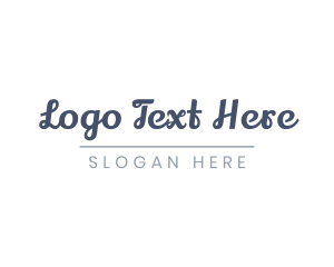 Writer - Underline Cursive Wordmark logo design