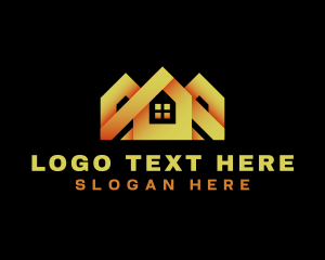 Property Developer - Home Roofing Contractor logo design