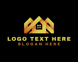 Contractor Builder - Home Roofing Contractor logo design