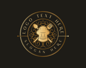 Toque Utensils Restaurant Logo