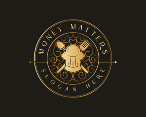 Toque Utensils Restaurant Logo