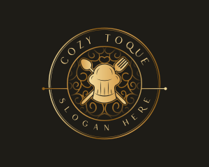 Toque Utensils Restaurant logo design