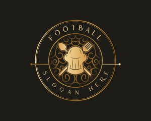 Emblem - Toque Utensils Restaurant logo design