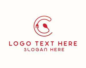 Fork - Minimalist Bistro Letter C logo design