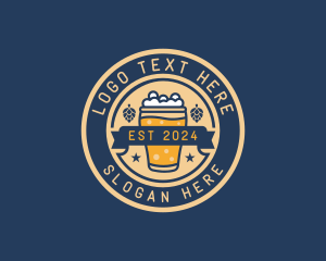 Stein Glass - Pub Brewery Craft Beer logo design